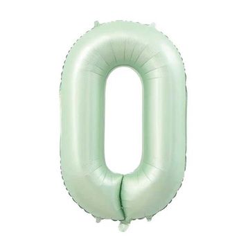 Patladı Gitti 34 inç 76-82 cm 0 Rakam Adaçayı Folyo Balon