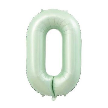 Patladı Gitti 34 inç 76-82 cm 0 Rakam Adaçayı Folyo Balon