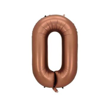 Patladı Gitti 34 inç 76-82 cm 0 Rakam Karamel Folyo Balon
