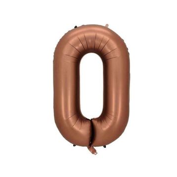 Patladı Gitti 34 inç 76-82 cm 0 Rakam Karamel Folyo Balon