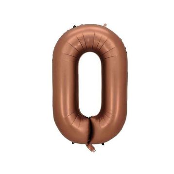 Patladı Gitti 34 inç 76-82 cm 0 Rakam Karamel Folyo Balon