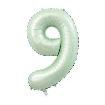 Patladı Gitti 34 inç 76-82 cm 9 Rakam Adaçayı Folyo Balon