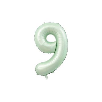 Patladı Gitti 34 inç 76-82 cm 9 Rakam Adaçayı Folyo Balon