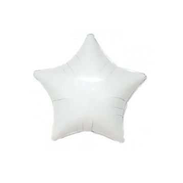 Patladı Gitti 45 cm Beyaz Yıldız Bebek Çocuk Parti Kutlama Folyo Balon
