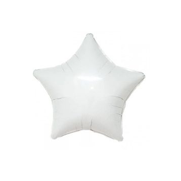 Patladı Gitti 45 cm Beyaz Yıldız Bebek Çocuk Parti Kutlama Folyo Balon