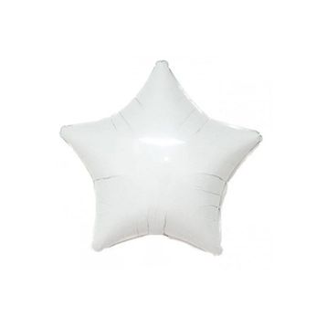 Patladı Gitti 45 cm Beyaz Yıldız Bebek Çocuk Parti Kutlama Folyo Balon