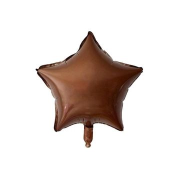 Patladı Gitti 45 cm Karamel Yıldız Bebek Çocuk Parti Kutlama Folyo Balon