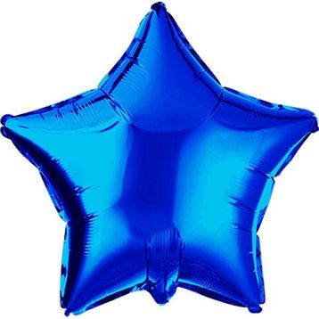 Patladı Gitti 45 cm Mavi Yıldız Bebek Çocuk Parti Kutlama Folyo Balon