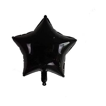 Patladı Gitti 45 cm Siyah Yıldız Bebek Çocuk Parti Kutlama Folyo Balon