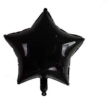 Patladı Gitti 45 cm Siyah Yıldız Bebek Çocuk Parti Kutlama Folyo Balon