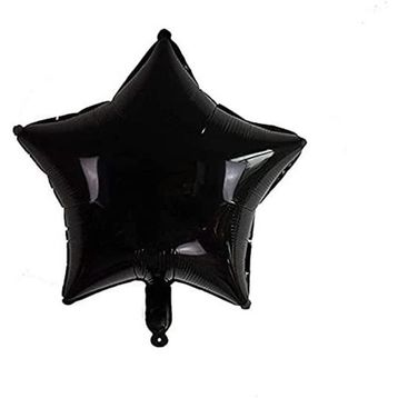 Patladı Gitti 45 cm Siyah Yıldız Bebek Çocuk Parti Kutlama Folyo Balon