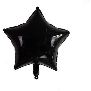 Patladı Gitti 45 cm Siyah Yıldız Bebek Çocuk Parti Kutlama Folyo Balon