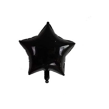 Patladı Gitti 45 cm Siyah Yıldız Bebek Çocuk Parti Kutlama Folyo Balon