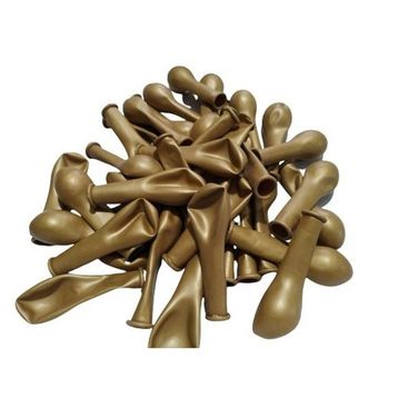 Patladı Gitti 5 inç Gold 10 Adet Mini Balon