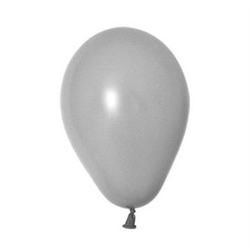 Patladı Gitti 5 inç Gri 10 Adet Mini Balon