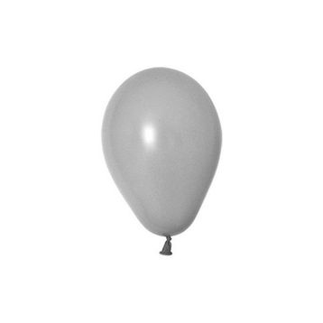Patladı Gitti 5 inç Gri 10 Adet Mini Balon