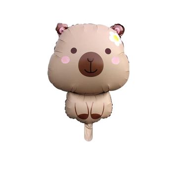 Patladı Gitti 71x48 cm Karamel Capybara Folyo Balon