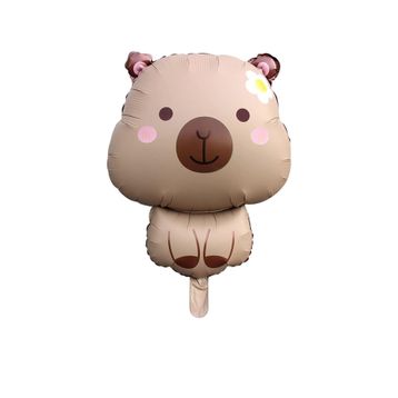 Patladı Gitti 71x48 cm Karamel Capybara Folyo Balon
