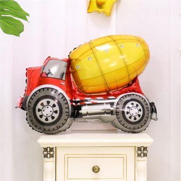 Patladı Gitti 80 cm Beton Mikseri İnşaat Temalı Parti Malzemesi Folyo Balon
