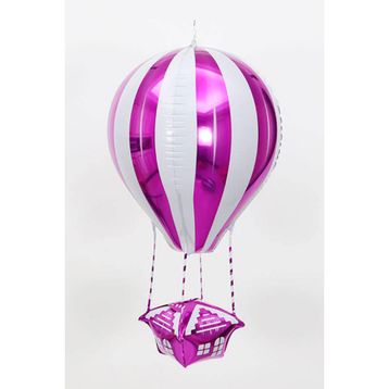 Patladı Gitti 88-28 cm 22 inç Uçan Balon Temalı Gül Kırmızı Folyo Balon