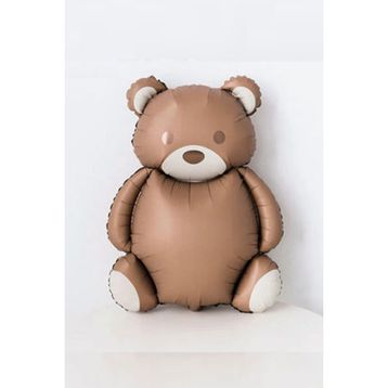 Patladı Gitti 89-72 cm Teddy Bear Retro Büyük Kahverengi Ayı Folyo Balon
