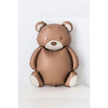Patladı Gitti 89-72 cm Teddy Bear Retro Büyük Kahverengi Ayı Folyo Balon