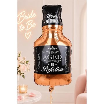 Patladı Gitti 90x45 cm Viski Büyük Boy Bride To Be Bekarlığa Veda Folyo Balon