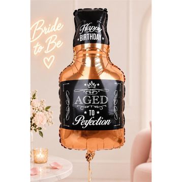 Patladı Gitti 90x45 cm Viski Büyük Boy Bride To Be Bekarlığa Veda Folyo Balon