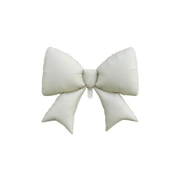 Patladı Gitti 98x75 cm Krem Kurdele Fiyonk Folyo Balon