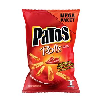 Patos 220 gr Rolls Acı Kırmızı Biber Cips