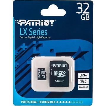 Patriot LX Series PSF32GMCSDHC10 Class 10 UHS-I 32 GB Micro SD Kart