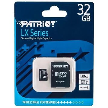 Patriot LX Series PSF32GMCSDHC10 Class 10 UHS-I 32 GB Micro SD Kart