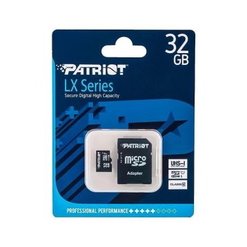 Patriot LX Series PSF32GMCSDHC10 Class 10 UHS-I 32 GB Micro SD Kart