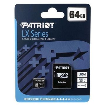 Patriot LX Series PSF64GMCSDXC10 Class 10 UHS-I 64 GB Micro SD Kart