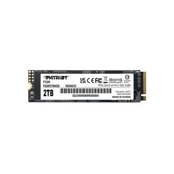Patriot P320P2TBM28 P320 2 TB 3000/2200 MB/s M.2 2280 PCIe 3.0 NVMe SSD