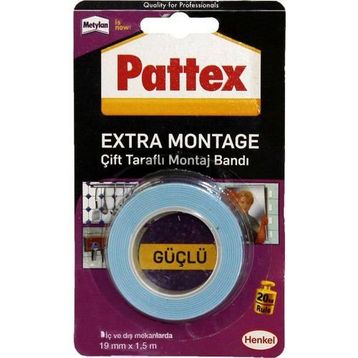 Pattex 1871238 Çift Taraflı Extra Montaj Bant
