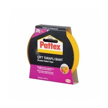 Pattex Çift Taraflı 25 mt x 12 mm Bant