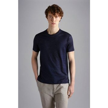 Paul & Shark 24411009-013 Lacivert Relaxed Fit Kısa Kollu Basic Erkek Tişört