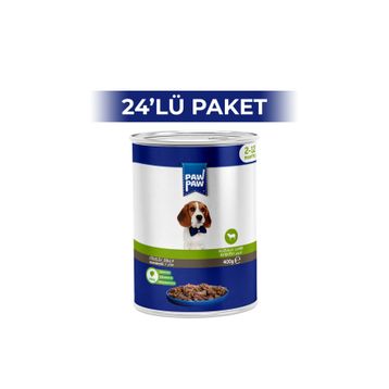 Paw Paw Jelly Kuzulu 400 GR 24 Adet Yavru Köpek Konserve Maması