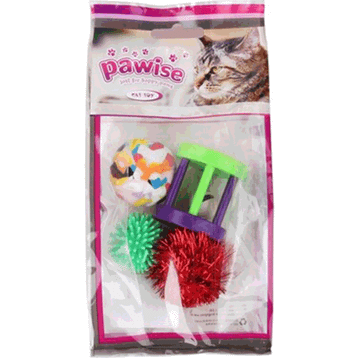 Pawise 4'lü Karışık Şekilli Kedi Oyuncağı