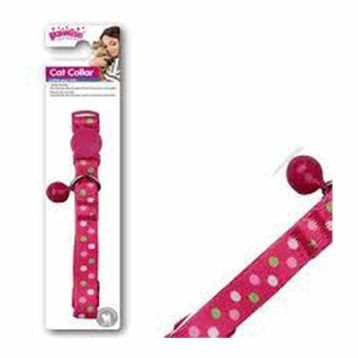 Pawise Puantiyeli Pembe 30 cm Kedi Boyun Tasması
