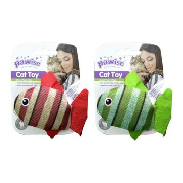 Pawise Striped Cat Toy-Balık Kedi Oyuncağı
