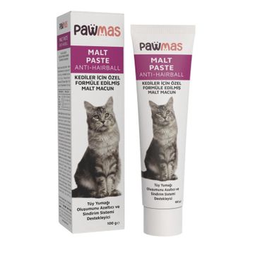 Pawmas Malt Paste Anti-Hairball Tüy Yumağı Kontrol 100 gr Kedi Macunu