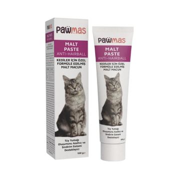 Pawmas Malt Paste Anti-Hairball Tüy Yumağı Kontrol 100 gr Kedi Macunu