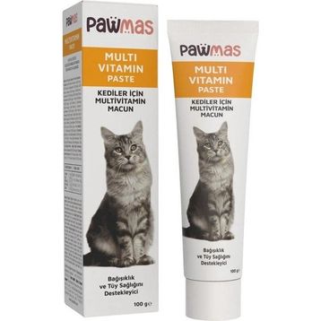 Pawmas Multi Vitamin Bağışıklık ve Tüy Sağlığı Destekleyici 100 gr Kedi Macunu