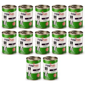 Pawmas Pate Kuzu Etli 12x400 gr Yetişkin Konserve Köpek Maması