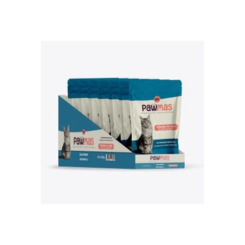 Pawmas Pouch Somonlu 24x85 GR Kısırlaştırılmış Yaş Kedi Maması