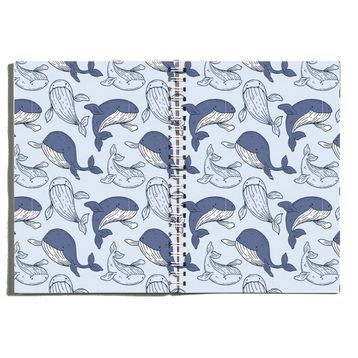 Paytak Moda PYTKDFTR301 Balina A5 96 Yaprak Çizgisiz Spiralli Defter
