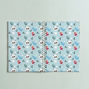 Paytak Moda PYTKDT0215 A5 Panda Tasarım 96 Yaprak Çizgisiz Spiralli Defter