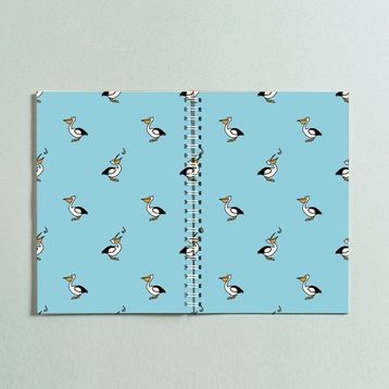 Paytak Moda PYTKDT0216 A5 Pelikan Tasarım 96 Yaprak Çizgisiz Spiralli Defter